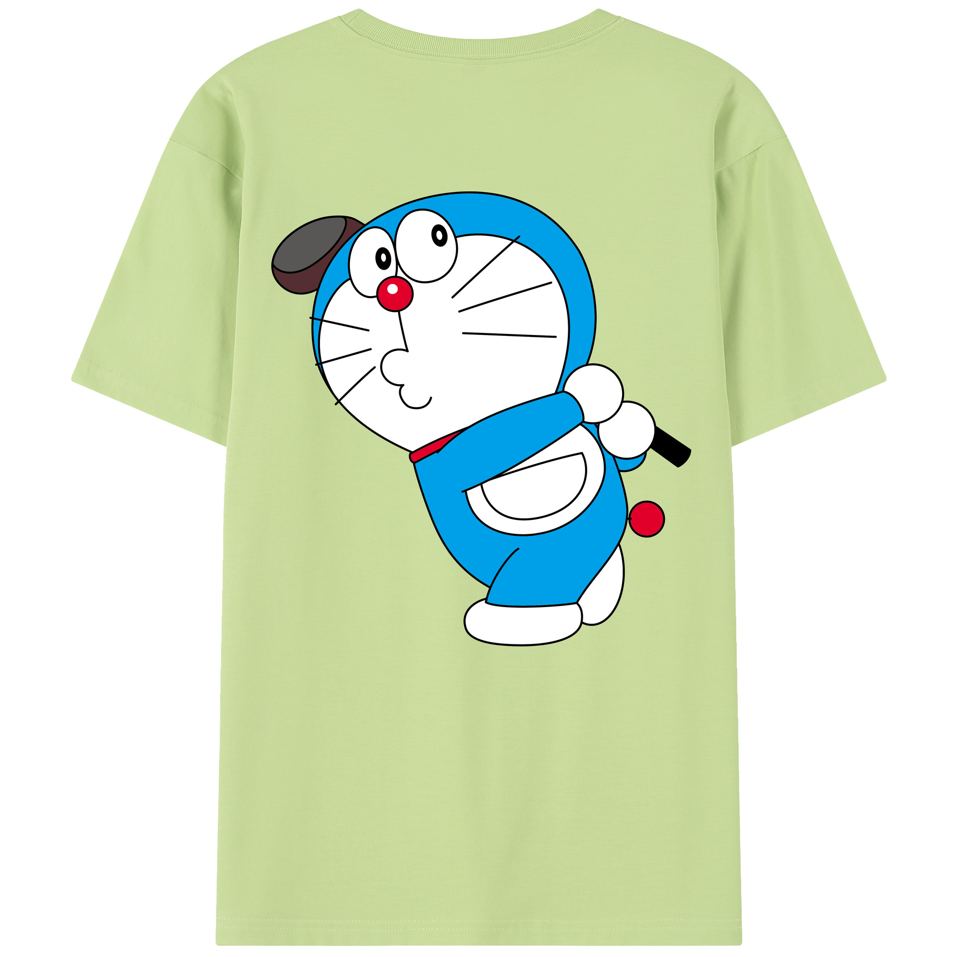 （画像用） ドラえもん Doraemon 綿100％半袖Tシャツ（背面プリント）